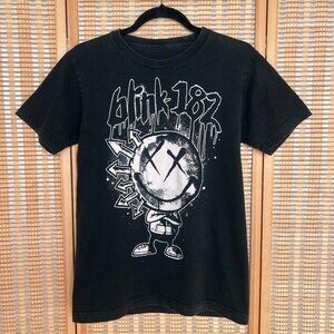 Blink-182 Unisex Graphic Tee Faded Black Y2K Punk Band Tee